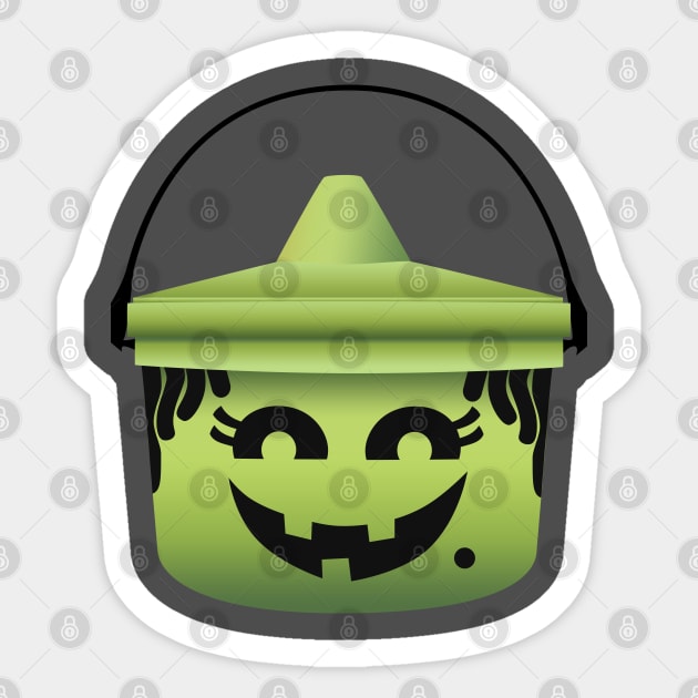 McWitch Halloween Bucket Sticker by carcinojen